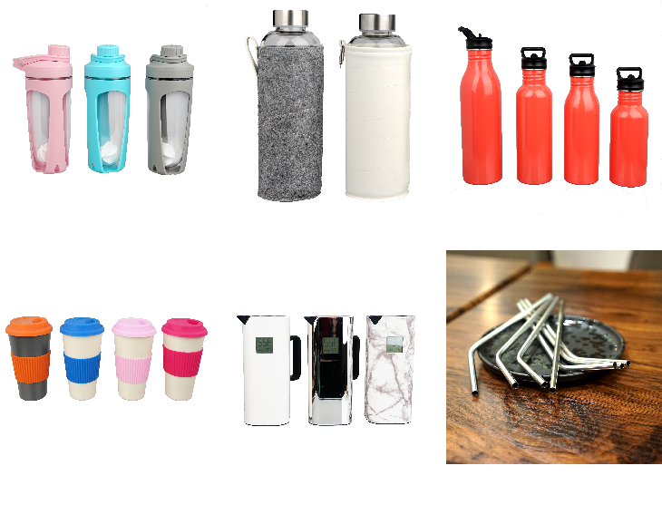 ampolla i màniga de vidre d'aigua