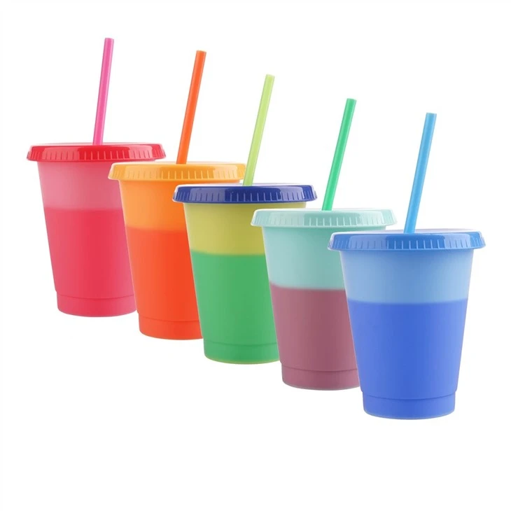 470ml Plastic Color Changing Tumbler Cups